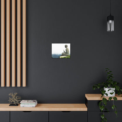 Printed in USA - Canvas Gallery Wraps - The Big Buddha giving Blessings - Hong Kong Lantau Island - China - Buddhism - Green Forest Home