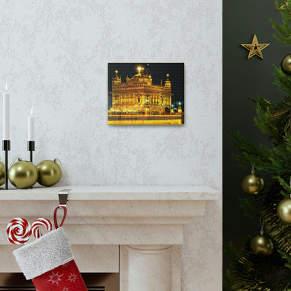Printed in USA - Canvas Gallery Wraps - The Golden Temple in Amritsar, Punjab - India - Sikhsm - Green Forest Home