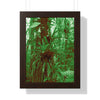 Rainforest Trails & Views - Gallery Canvas Wraps, Framed Vertical Poster - El Yunque National Forest - Puerto Rico - B&W Bromeliads - colorized green - Green Forest Home