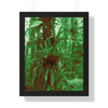 Rainforest Trails & Views - Gallery Canvas Wraps, Framed Vertical Poster - El Yunque National Forest - Puerto Rico - B&W Bromeliads - colorized green - Green Forest Home