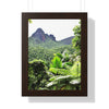 Rainforest Trails & Views - Gallery Canvas Wraps, Framed Vertical Poster - El Yunque National Forest - Puerto Rico - Color enhanced view of Mountains from Yokahu tower - Green Forest Home
