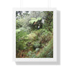 Rainforest Trails & Views - Gallery Canvas Wraps, Framed Vertical Poster - El Yunque National Forest - Puerto Rico - Jorge on early Tradewinds trail huge landslide - Green Forest Home