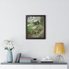 Rainforest Trails & Views - Gallery Canvas Wraps, Framed Vertical Poster - El Yunque National Forest - Puerto Rico - Jorge on early Tradewinds trail huge landslide - Green Forest Home
