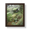 Rainforest Trails & Views - Gallery Canvas Wraps, Framed Vertical Poster - El Yunque National Forest - Puerto Rico - Jorge on early Tradewinds trail huge landslide - Green Forest Home