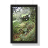 Rainforest Trails & Views - Gallery Canvas Wraps, Framed Vertical Poster - El Yunque National Forest - Puerto Rico - Jorge on early Tradewinds trail huge landslide - Green Forest Home
