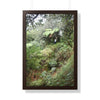 Rainforest Trails & Views - Gallery Canvas Wraps, Framed Vertical Poster - El Yunque National Forest - Puerto Rico - Jorge on early Tradewinds trail huge landslide - Green Forest Home