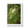 Rainforest Trails & Views - Gallery Canvas Wraps, Framed Vertical Poster - El Yunque National Forest - Puerto Rico - La Coca waterfall sideways - PR 191 - Green Forest Home