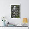 Rainforest Trails & Views - Gallery Canvas Wraps, Framed Vertical Poster - El Yunque National Forest - Puerto Rico - La Coca waterfall the main stop up to El Yunque - Green Forest Home