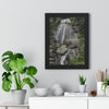Rainforest Trails & Views - Gallery Canvas Wraps, Framed Vertical Poster - El Yunque National Forest - Puerto Rico - La Coca waterfall the main stop up to El Yunque - Green Forest Home