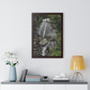 Rainforest Trails & Views - Gallery Canvas Wraps, Framed Vertical Poster - El Yunque National Forest - Puerto Rico - La Coca waterfall the main stop up to El Yunque - Green Forest Home