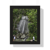Rainforest Trails & Views - Gallery Canvas Wraps, Framed Vertical Poster - El Yunque National Forest - Puerto Rico - La Coca waterfall with visitors - Green Forest Home