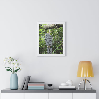 Rainforest Trails & Views - Gallery Canvas Wraps, Framed Vertical Poster - El Yunque National Forest - Puerto Rico - Rio Sabana trail - El Toro Wilderness begins here - Green Forest Home