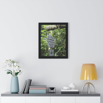 Rainforest Trails & Views - Gallery Canvas Wraps, Framed Vertical Poster - El Yunque National Forest - Puerto Rico - Rio Sabana trail - El Toro Wilderness begins here - Green Forest Home