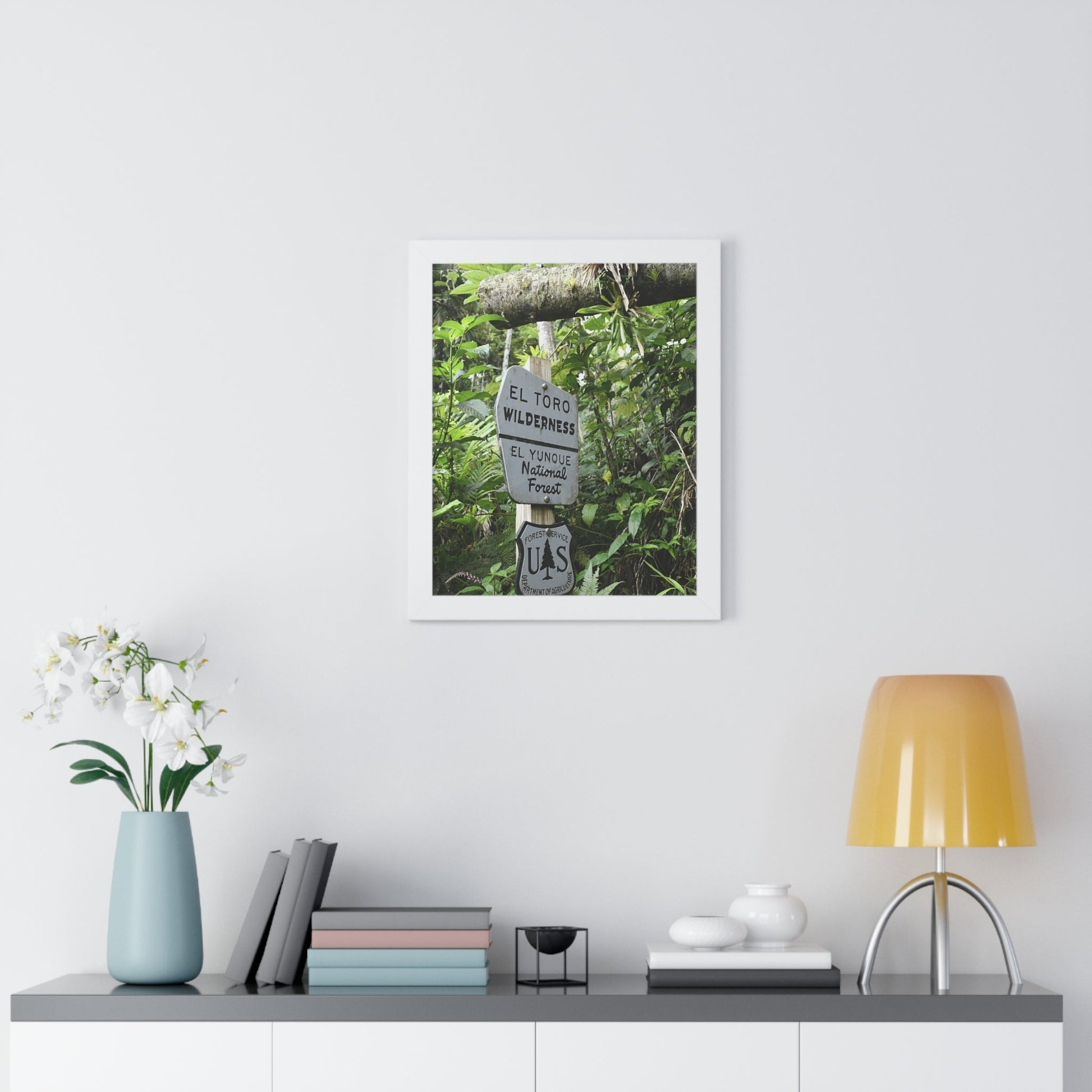 Rainforest Trails & Views - Gallery Canvas Wraps, Framed Vertical Poster - El Yunque National Forest - Puerto Rico - Rio Sabana trail - El Toro Wilderness begins here - Green Forest Home