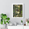 Rainforest Trails & Views - Gallery Canvas Wraps, Framed Vertical Poster - El Yunque National Forest - Puerto Rico - Sabana Park Bamboo Shoots - Green Forest Home