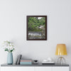 Rainforest Trails & Views - Gallery Canvas Wraps, Framed Vertical Poster - El Yunque National Forest - Puerto Rico - Sabana Trail - Icacos River Dam next to entrance gate - Green Forest Home