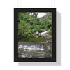 Rainforest Trails & Views - Gallery Canvas Wraps, Framed Vertical Poster - El Yunque National Forest - Puerto Rico - Sabana Trail - Icacos River Dam next to entrance gate - Green Forest Home