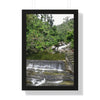 Rainforest Trails & Views - Gallery Canvas Wraps, Framed Vertical Poster - El Yunque National Forest - Puerto Rico - Sabana Trail - Icacos River Dam next to entrance gate - Green Forest Home