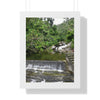 Rainforest Trails & Views - Gallery Canvas Wraps, Framed Vertical Poster - El Yunque National Forest - Puerto Rico - Sabana Trail - Icacos River Dam next to entrance gate - Green Forest Home