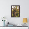 Rainforest Trails & Views - Gallery Canvas Wraps, Framed Vertical Poster - El Yunque National Forest - Puerto Rico - The wild trees of Rio Sababa to survive storms - Green Forest Home