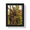 Rainforest Trails & Views - Gallery Canvas Wraps, Framed Vertical Poster - El Yunque National Forest - Puerto Rico - The wild trees of Rio Sababa to survive storms - Green Forest Home