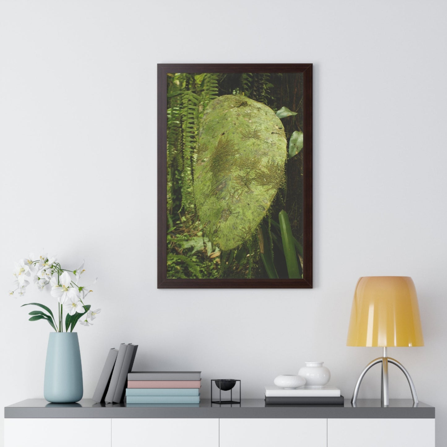 Rainforest Trails & Views - Gallery Canvas Wraps, Framed Vertical Poster - El Yunque National Forest - Puerto Rico - Top of PR 191 Thick Humid Forest - Green Forest Home