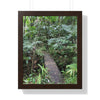 Rainforest Trails & Views - Gallery Canvas Wraps, Framed Vertical Poster - El Yunque National Forest - Puerto Rico - Tradewinds trail crossing bridge - Green Forest Home