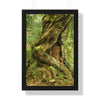 Rainforest Trails & Views - Gallery Canvas Wraps, Framed Vertical Poster - El Yunque National Forest - Puerto Rico - Tradewinds trail decomposing tree - Green Forest Home