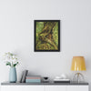 Rainforest Trails & Views - Gallery Canvas Wraps, Framed Vertical Poster - El Yunque National Forest - Puerto Rico - Tradewinds trail decomposing tree - Green Forest Home