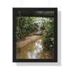 Rainforest Trails & Views - Gallery Canvas Wraps, Framed Vertical Poster - El Yunque National Forest - Puerto Rico -- Upper Rio Sabana River - Green Forest Home
