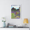 Rainforest Trails & Views - Gallery Canvas Wraps, Framed Vertical Poster - El Yunque National Forest - Puerto Rico - View from Yokahu tower color-enhanced - Green Forest Home