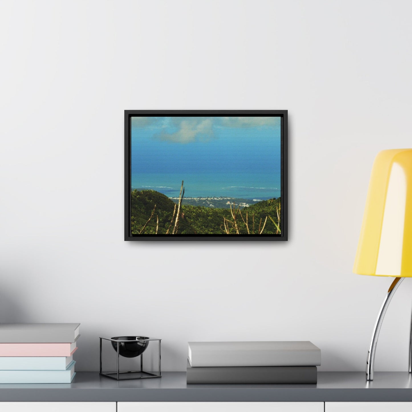 Rainforest Trails & Views - Gallery Canvas Wraps, Horizontal Frame - El Yunque National Forest - PR - Urbanization gets closer - view from Tres Picachos - Green Forest Home