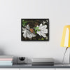 Rainforest Trails & Views - Gallery Canvas Wraps, Horizontal Frame - El Yunque National Forest - Puerto Rico - A decaying pair of Yagrumo leaves - which creates many patterns - Green Forest Home