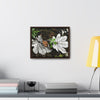 Rainforest Trails & Views - Gallery Canvas Wraps, Horizontal Frame - El Yunque National Forest - Puerto Rico - A decaying pair of Yagrumo leaves - which creates many patterns - Green Forest Home