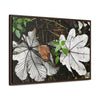 Rainforest Trails & Views - Gallery Canvas Wraps, Horizontal Frame - El Yunque National Forest - Puerto Rico - A decaying pair of Yagrumo leaves - which creates many patterns - Green Forest Home