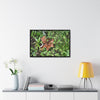 Rainforest Trails & Views - Gallery Canvas Wraps, Horizontal Frame - El Yunque National Forest - Puerto Rico - A decaying Yagrumo leaf - which creates many patterns - Green Forest Home