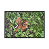 Rainforest Trails & Views - Gallery Canvas Wraps, Horizontal Frame - El Yunque National Forest - Puerto Rico - A decaying Yagrumo leaf - which creates many patterns - Green Forest Home