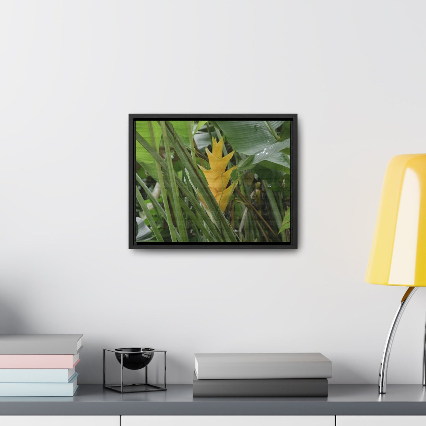 Rainforest Trails & Views - Gallery Canvas Wraps, Horizontal Frame - El Yunque National Forest - Puerto Rico - Awesome tropical flower - Heliconias - Green Forest Home