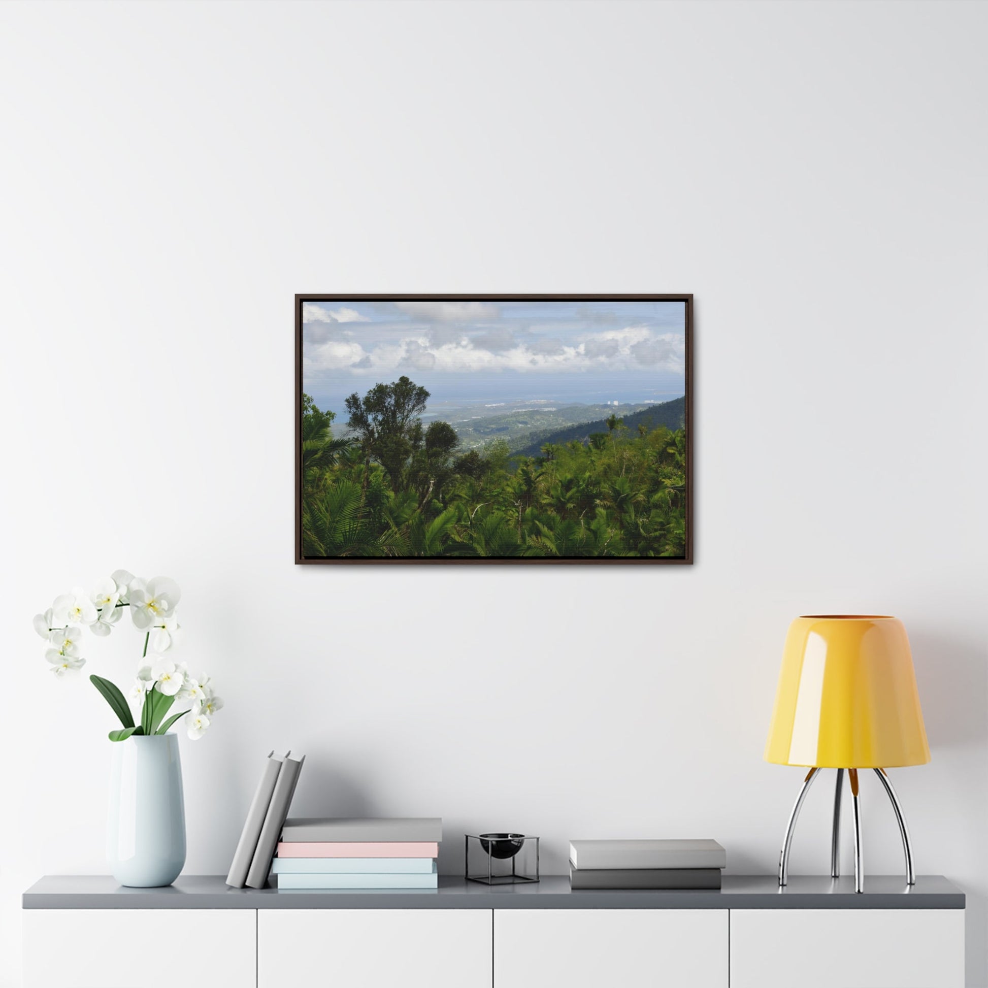 Rainforest Trails & Views - Gallery Canvas Wraps, Horizontal Frame - El Yunque National Forest - Puerto Rico - Awesome views from the main road PR 191 - Green Forest Home