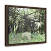 Rainforest Trails & Views - Gallery Canvas Wraps, Horizontal Frame - El Yunque National Forest - Puerto Rico - Bamboo destroyed by Hurricane Maria - Green Forest Home