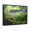Rainforest Trails & Views - Gallery Canvas Wraps, Horizontal Frame - El Yunque National Forest - Puerto Rico - Closed PR 191 road view - color enhanced - Green Forest Home