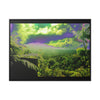 Rainforest Trails & Views - Gallery Canvas Wraps, Horizontal Frame - El Yunque National Forest - Puerto Rico - Closed PR 191 road view - color enhanced - Green Forest Home