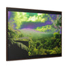 Rainforest Trails & Views - Gallery Canvas Wraps, Horizontal Frame - El Yunque National Forest - Puerto Rico - Closed PR 191 road view - color enhanced - Green Forest Home