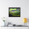 Rainforest Trails & Views - Gallery Canvas Wraps, Horizontal Frame - El Yunque National Forest - Puerto Rico - Closed PR 191 road view - color enhanced - Green Forest Home