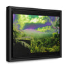Rainforest Trails & Views - Gallery Canvas Wraps, Horizontal Frame - El Yunque National Forest - Puerto Rico - Closed PR 191 road view - color enhanced - Green Forest Home