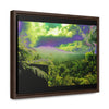 Rainforest Trails & Views - Gallery Canvas Wraps, Horizontal Frame - El Yunque National Forest - Puerto Rico - Closed PR 191 road view - color enhanced - Green Forest Home
