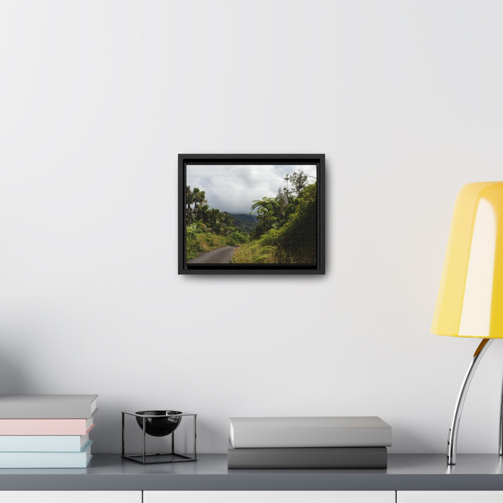 Rainforest Trails & Views - Gallery Canvas Wraps, Horizontal Frame - El Yunque National Forest - Puerto Rico - Closed PR191 forested road - Green Forest Home
