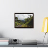 Rainforest Trails & Views - Gallery Canvas Wraps, Horizontal Frame - El Yunque National Forest - Puerto Rico - Closed PR191 forested road - Green Forest Home