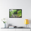 Rainforest Trails & Views - Gallery Canvas Wraps, Horizontal Frame - El Yunque National Forest - Puerto Rico - Closed PR191 road & landlside - Green Forest Home