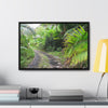 Rainforest Trails & Views - Gallery Canvas Wraps, Horizontal Frame - El Yunque National Forest - Puerto Rico - Closed PR191 road & landlside - Green Forest Home